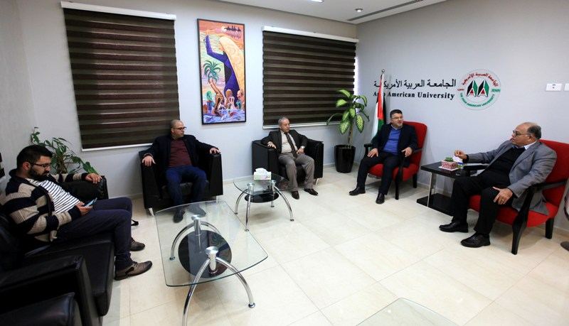 النائب جبارين يزور الجامعة العربية الامريكية للاطلاع على إنجازاتهاوتفقد طلبة الداخل الفلسطيني